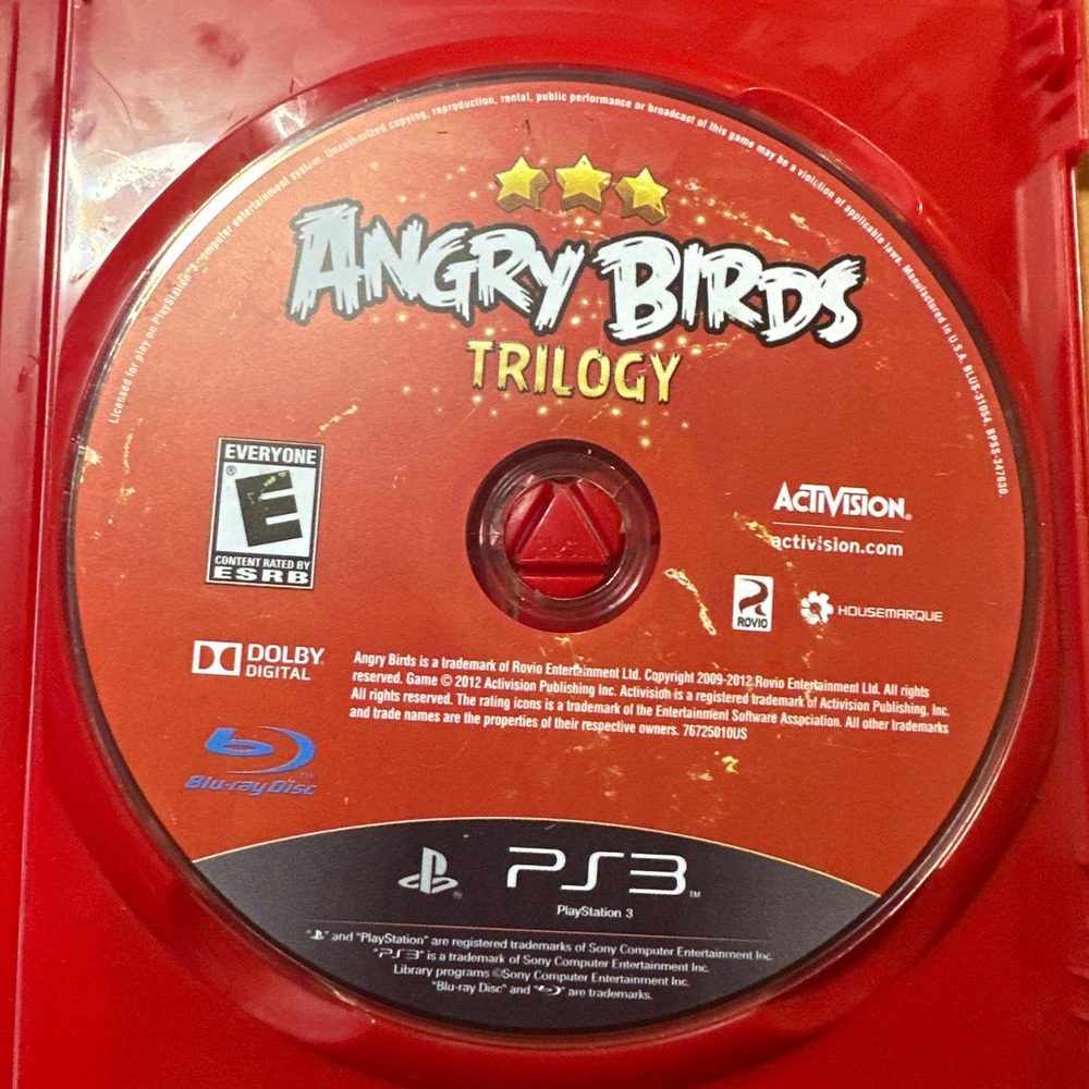 PS3 Angry Birds trilogy.